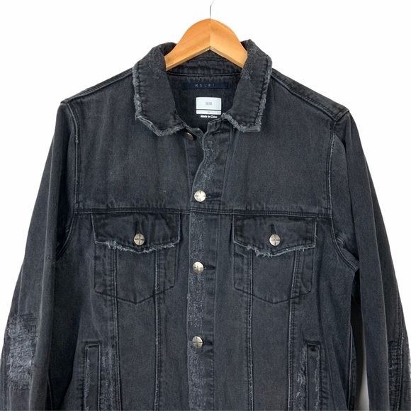 Ksubi Denim Classic Beaten Up Black Jacket Medium - Picture 3 of 14